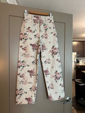 Universal Thread Sailor Straight Leg Pants Size 2 High Rise Button Detail NWOT